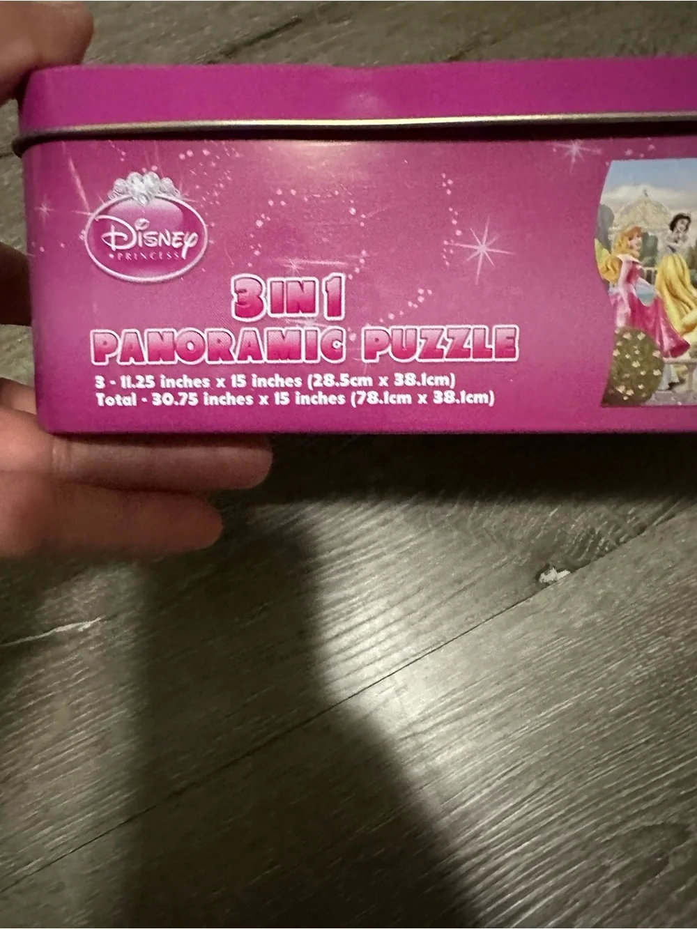 Disney Princess 3 in 1 Panoramic Puzzle (3 Puzzles in 1) - 172 Pieces